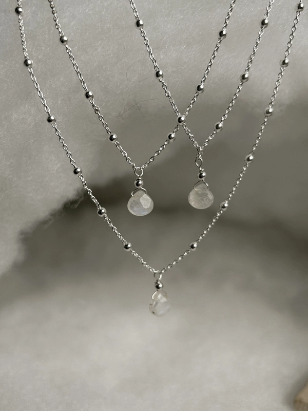 collana goccia - Pietra di Luna